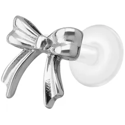 PTFE Labret mit Innengewinde + Titan-Aufsatz SCHLEIFE