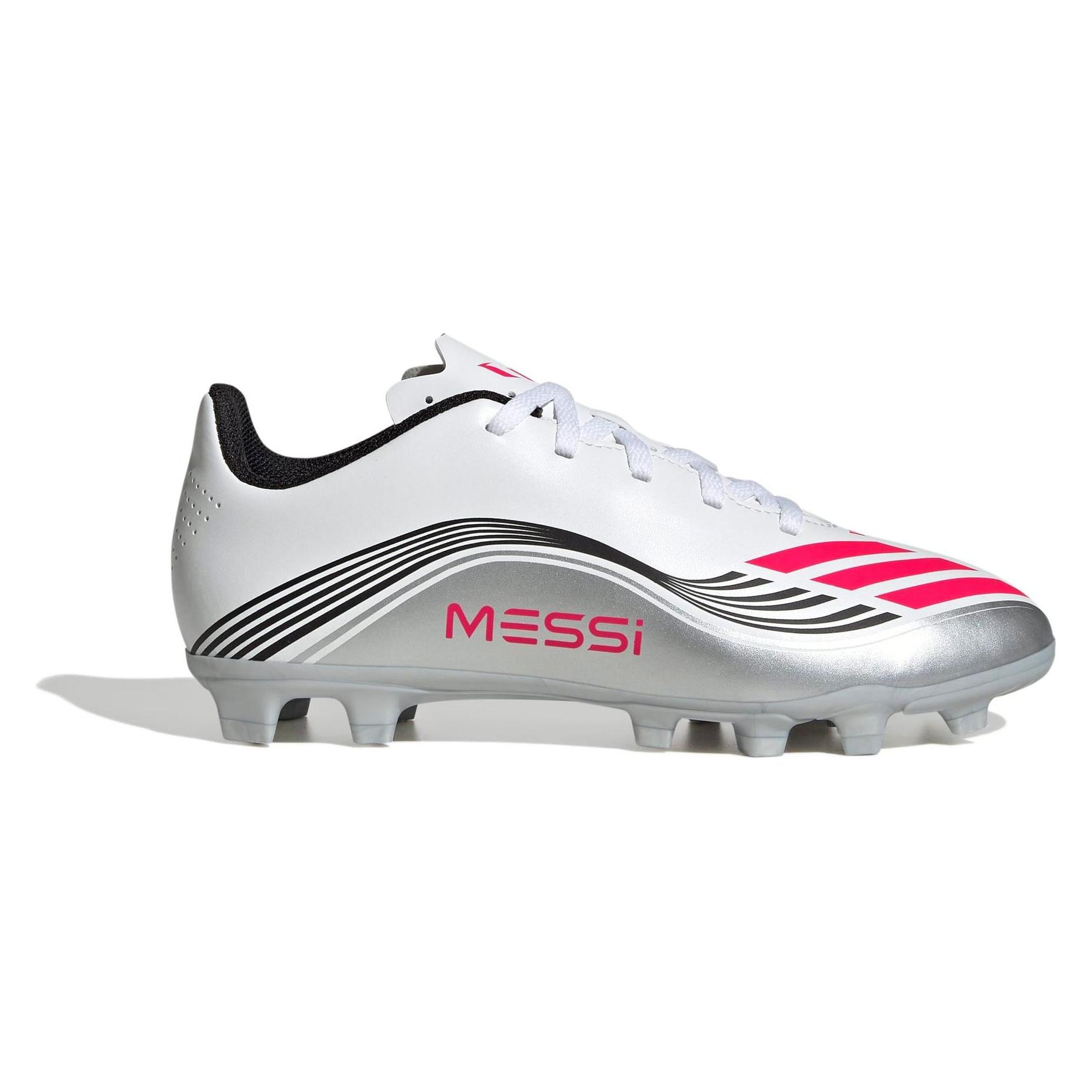 Adidas F50 MESSI CLUB FG/MG J FTWWHT/LUCRED/SILVMT Grösse: 30 (30) (JP7457)