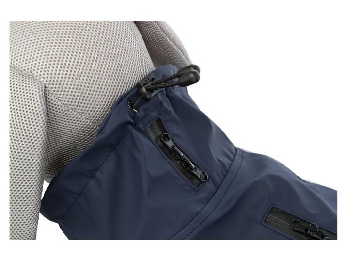 Hunderegenmantel TRIXIE Be Nordic Husum , blau (dunkelblau), Rückenlängecm: 70cm, Polyester, Tierbekleidung, Hunderegenmantel