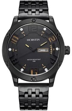 Everyday Crate OCHSTIN Classic Quartz Men Watch Stainless Steel Day Date Business Wristwatch black Beige