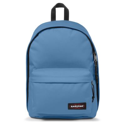 Freizeitrucksack EASTPAK "OUT OF OFFICE", Gr. B/H/T: 29,5cm x 44cm x 22cm, blau (azur), Textil, Rucksäcke Freizeitrucksack, Unisex Schulrucksack geeignet für A4-Dokumente und Alltagsutensilien