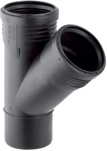 Geberit Silent PP Abzweig 390232141 DN 50/50, 45Grad, schalloptimiert