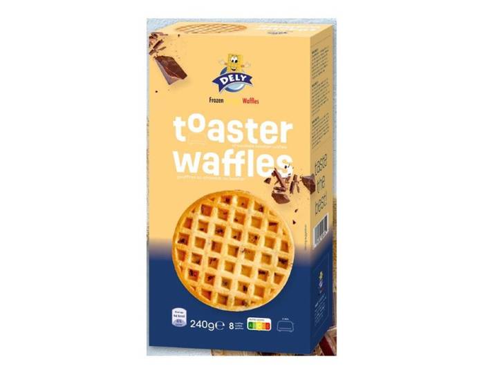 DELY Gaufres à griller au chocolat, 8 pièces, 240 g