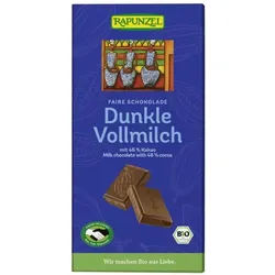 Rapunzel Vollmilch Schokolade Dunkel 46% HIH bio