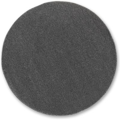 Teppich "Pure 190", grau (anthrazit), H:21mm Ø:160cm, Kunstfaser, SCHÖNER WOHNEN-KOLLEKTION, Teppiche, Teppich, Wohnzimmer, Schlafzimmer, uni, leichter Glanz, robuster Kurzflor