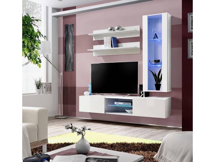 Xlmoebel Wohnwand Moderne TV-Ständer und Wandregale für stilvolles Wohnen, Made in Europa