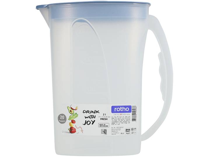 Rotho Kühlschrankkrug Fresh Horizon Blue 2L