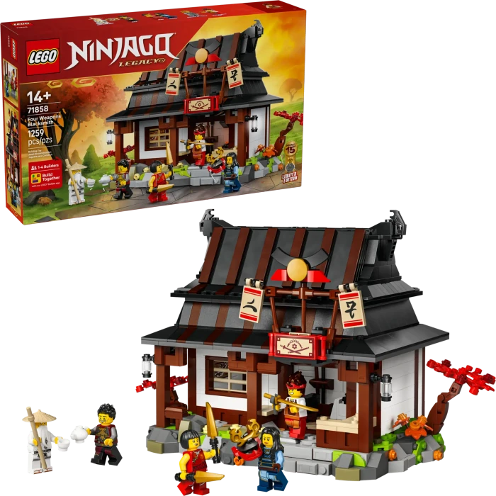 LEGO Ninjago 71858 15-jähriges Jubiläum der Vier-Waffen-Schmiede