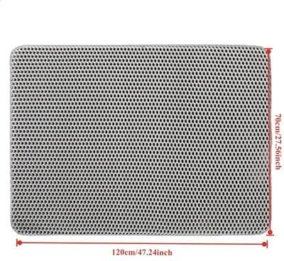 Uplifted Finds Waterproof Double Layer Large Cat Litter Mat grey