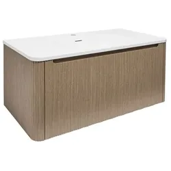 Naturel Austen Waschtisch mit Unterschrank 99x47,5x45 cm helle Kiefer matt AUSTEN100LP