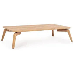 Bizzotto, Gartenbeistelltisch + Gartenservierwagen, Tamires Beistelltisch Aluminium/Teak
