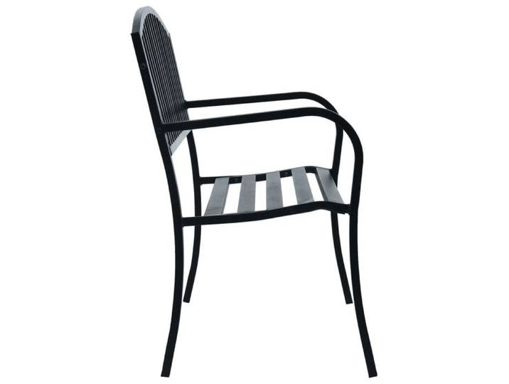 Noir Siège de jardin - Banc de jardin - 1 PC - 125 cm Noir Acier C5303