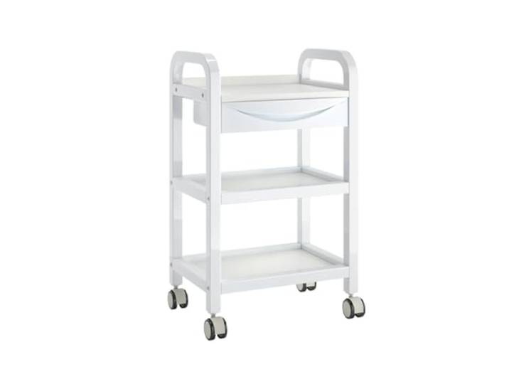 Rv2sGf3kH Küchenwagen Mobile Wagen, mehrstöckige Lagerregale von Boden zu, for Schönheitssalons, Mobile, kleine for Küche, Bad, Wohnzimmer(Weiß)