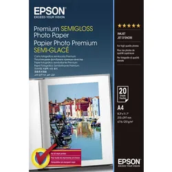 Epson Premium Semigloss Photo Paper - Halbglänzend - A4 (210 x 297 mm) 20 Blatt ...