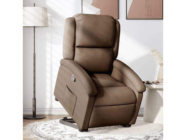 Maison Exclusive - Fauteuil inclinable Marron Tissu