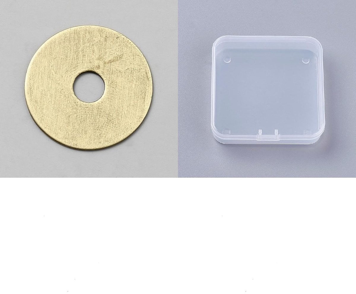 30 stuks Messing Sluitringen - Platte Ring voor Meubel Reparatie - Antiek Bronzen Afwerking