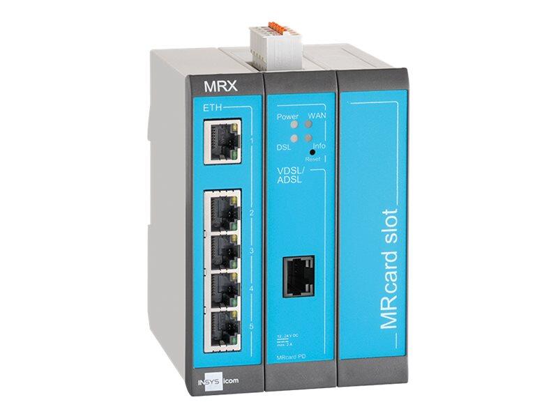 INSYS icom MRX MRX3 DSL - Annex-B - Router, DSL-Modem 5-Port-Switch, VPN, Ethernet 10019437