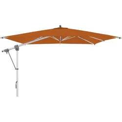 doppler Pendelschirm EXPERT 300 x 300 cm, Aluminium Silber / 100 % Polypropylen 220 g/m2 T831 Terracotta