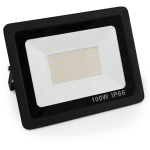 McShine LED-Außenstrahler Slim, IP66 wasserdicht, 100 Watt / 8.500 Lumen, neutralweiß, 230 V
