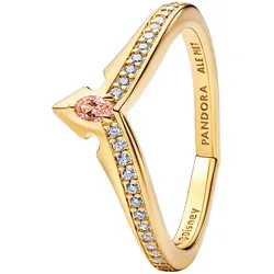 Pandora 164334C01 Damenring Disney Prinzessin Aurora Tiara Goldfarben, 50/15,9