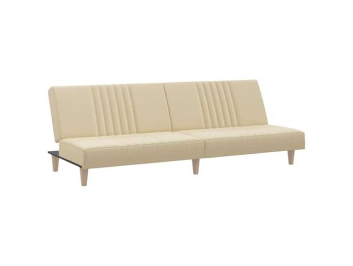 RJPLMFV Schlafsofa, Stoff, cremefarben, für Gäste Verstellbare Rückenlehne, gepolsterte Sitzfläche, Rahmen aus Sperrholz, einfache Montage