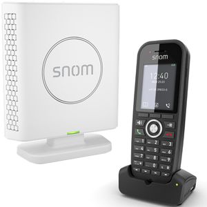 Snom Telefon M30 und DECT-Basisstation M400, schnurlos, schwarz