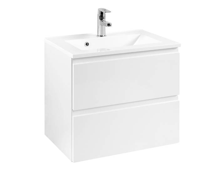 Waschtisch WELLTIME Cardiff , weiss (weiß), B:60cm H:56cm T:47cm, Waschtische, Waschtisch, Breite 60 cm