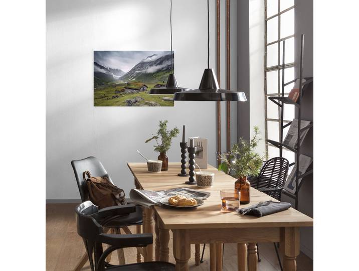 Leinwandbild KOMAR Moody Mountains - Grösse 60 x 40 cm , bunt (farbe bild(er): bunt), B:60cm H:40cm T:2cm, Holz, Papier, Bilder, Leinwandbild, Keilrahmenbild mi Echtholzrahmen