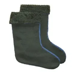 Stiefeleinsatz aus Faserpelz, Größe 45/46 - oliv - 45