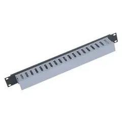 Triton RAB-VP-X02-A1 19" Kunststoffkabelkanal 1HE, einseitig, schwarz