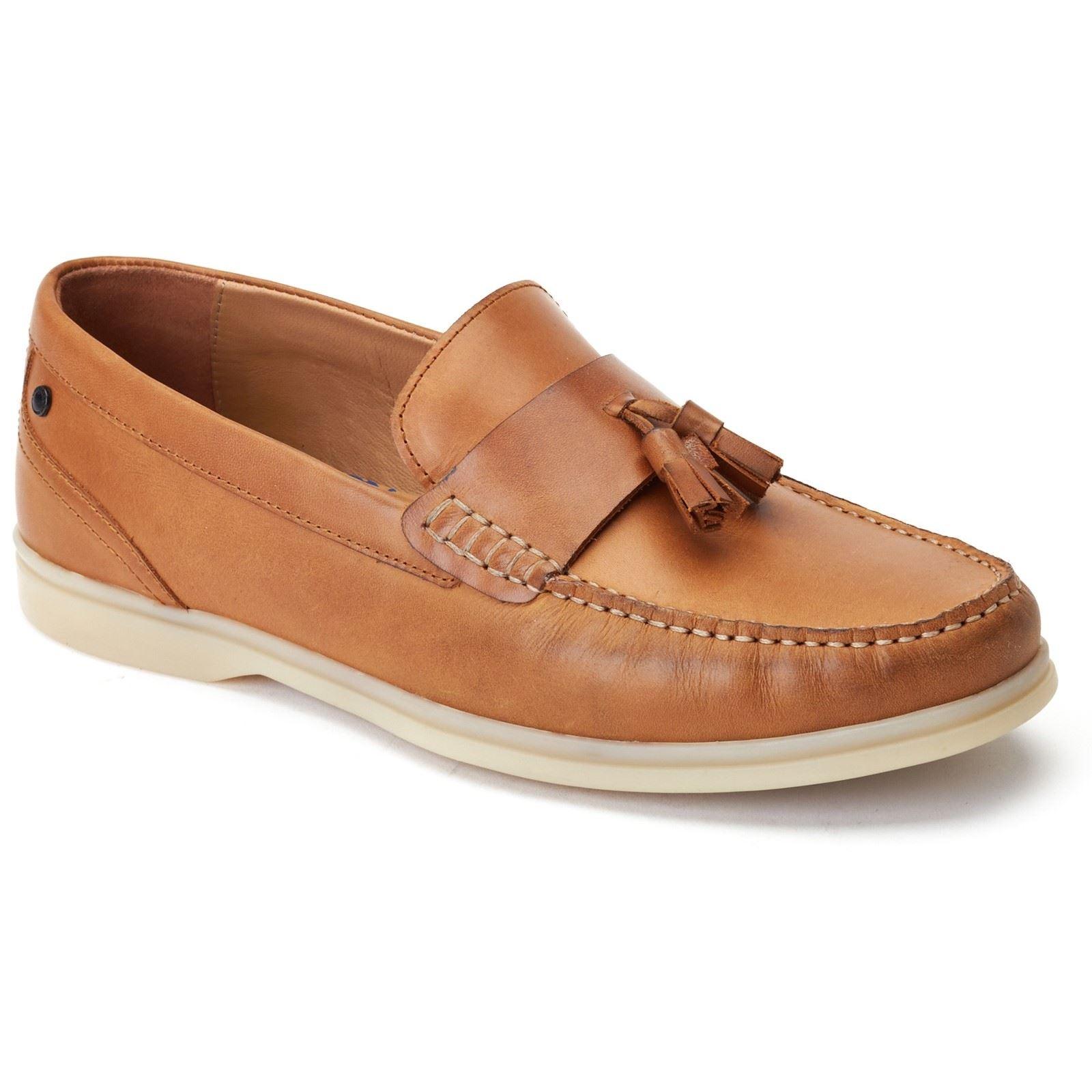 Base London Bonito Leren Herenpantoffels Burnt Tan