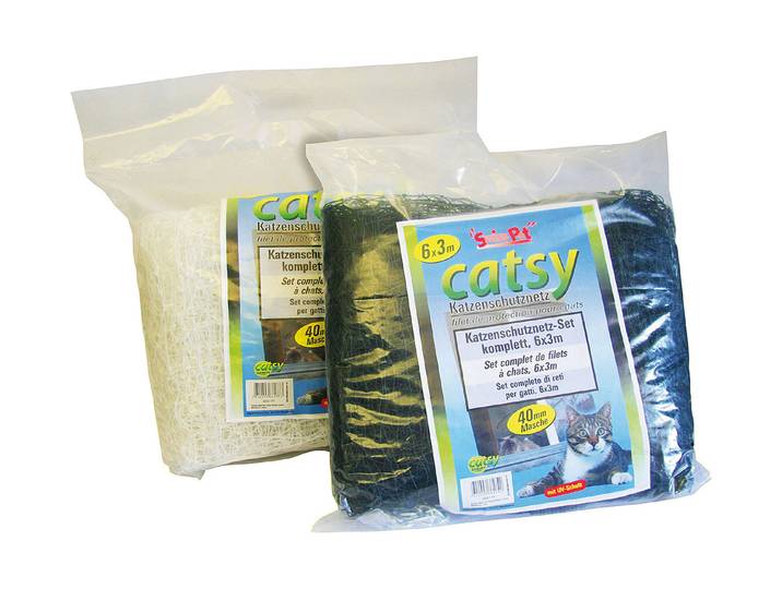 Swisspet Catsy Katzennetz 4x3m olive