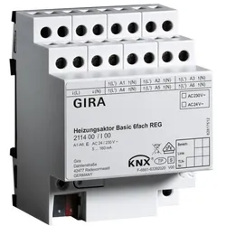 Gira Heizungsaktor 6f basic 211400