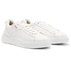 HUGO Herren Sneaker - Blake Tenn lt, Low, Schnürung, Echtleder, Logo Weiß / EU 41