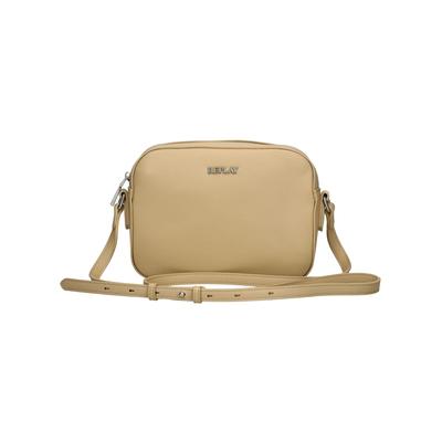 Umhängetasche REPLAY "Replay Taschen Lederimitat", Damen, Gr. onesize, beige, Lederimitat, Taschen Umhängetasche