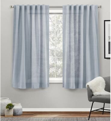 ATI Home Bella Sheer Hidden Tab Top Curtain Panel Pair