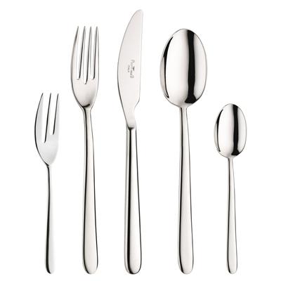 Besteck-Set PINTINOX "Privileg", silber (silberfarben), 30, Chromnickelstahl 18/10, Essbesteck-Sets