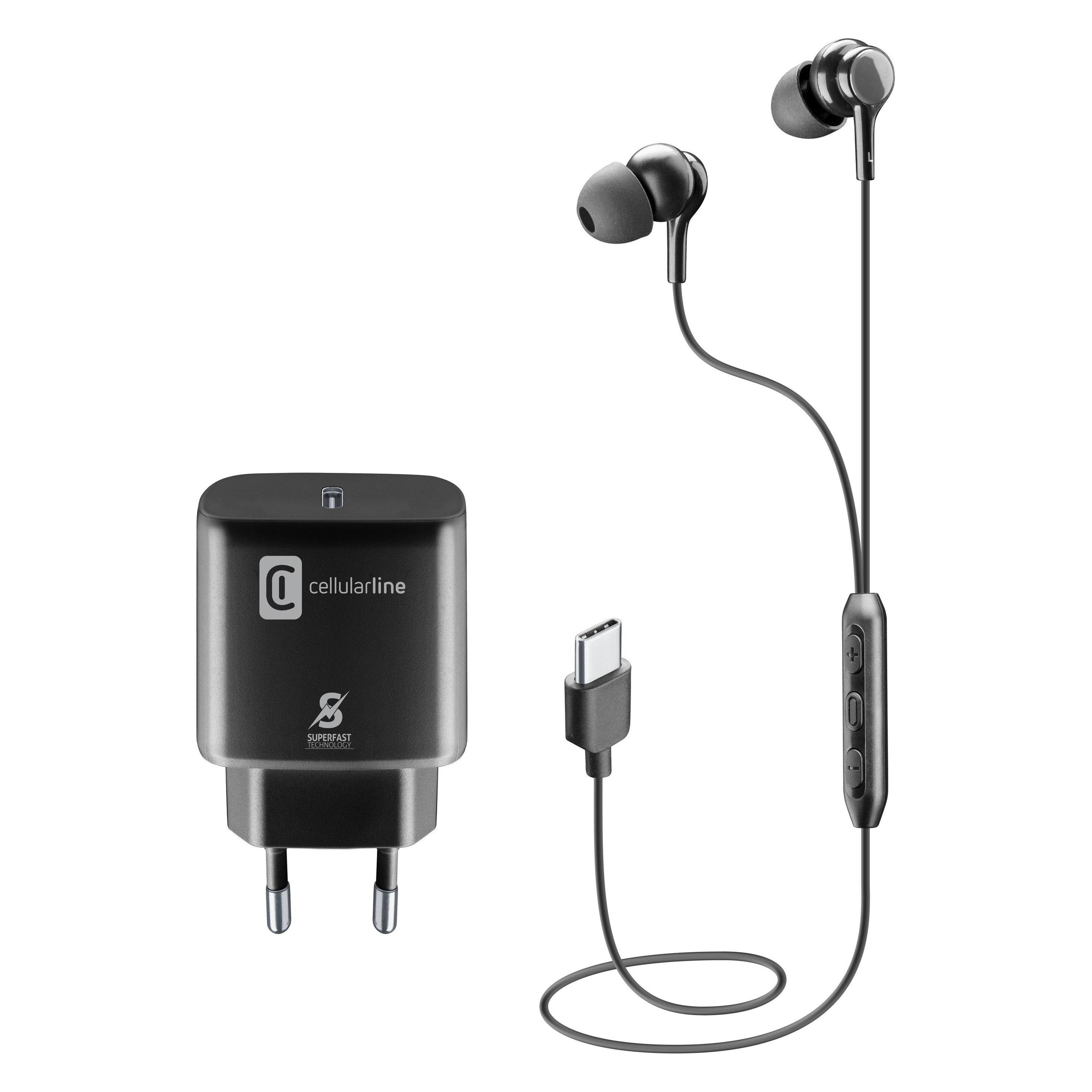 Cellularline Charge and Music Kit (NC, Kabelgebunden) (CHARGEMUSICSMK)
