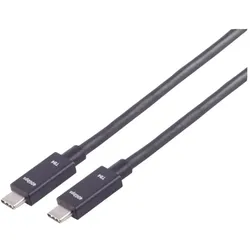 BKL Electronic USB-C Verbindungskabel, TB4, UltraFlex, 0,5m 10080132 Inhalt: (0.50 m, USB 4, 100 W), USB Kabel