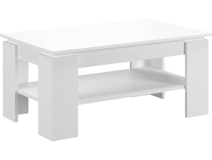 Couchtisch HOME AFFAIRE Kalmar, rechteckig, 100 x 60 cm, 1 Ablageboden , weiss (weiß nb, weiß nb, weiß nb), B:100cm H:45cm T:60cm, Tische, Couchtisch, Sofatisch, Beistelltisch, Kaffetisch, Wohnzimmertisch, coffee table