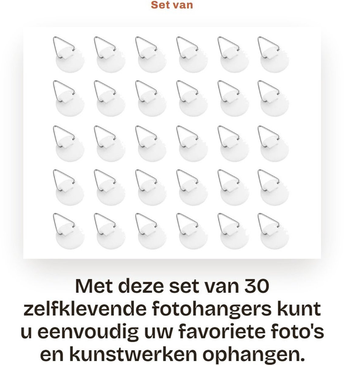 Dailygoods Foto Hanger 30 stuks Zelfklevend Wandhaak voor Decoratie