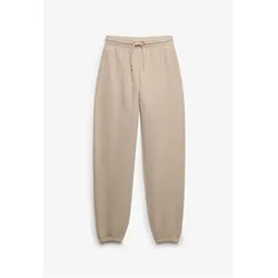 Superdry, Damen, Sporthose, Essential Logo Jogginghose (S), Grau, Beige
