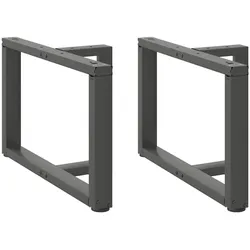Helloshop26 - Set mit 2 T-förmigen Couchtischbeinen zur individuellen Gestaltung Ihrer modernen Möbel 60 x 25 x 43 cm 02_0057303