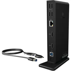 ICY BOX IB-DK2251AC, DisplayLink® USB 3.2 Gen 1 Notebook DockingStation, 2x HDMI...