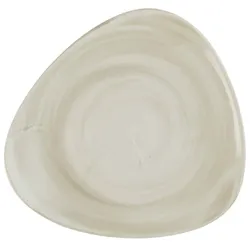 Churchill Stonecast Canvas Natural Teller Flach Dreieckig 22,9cm