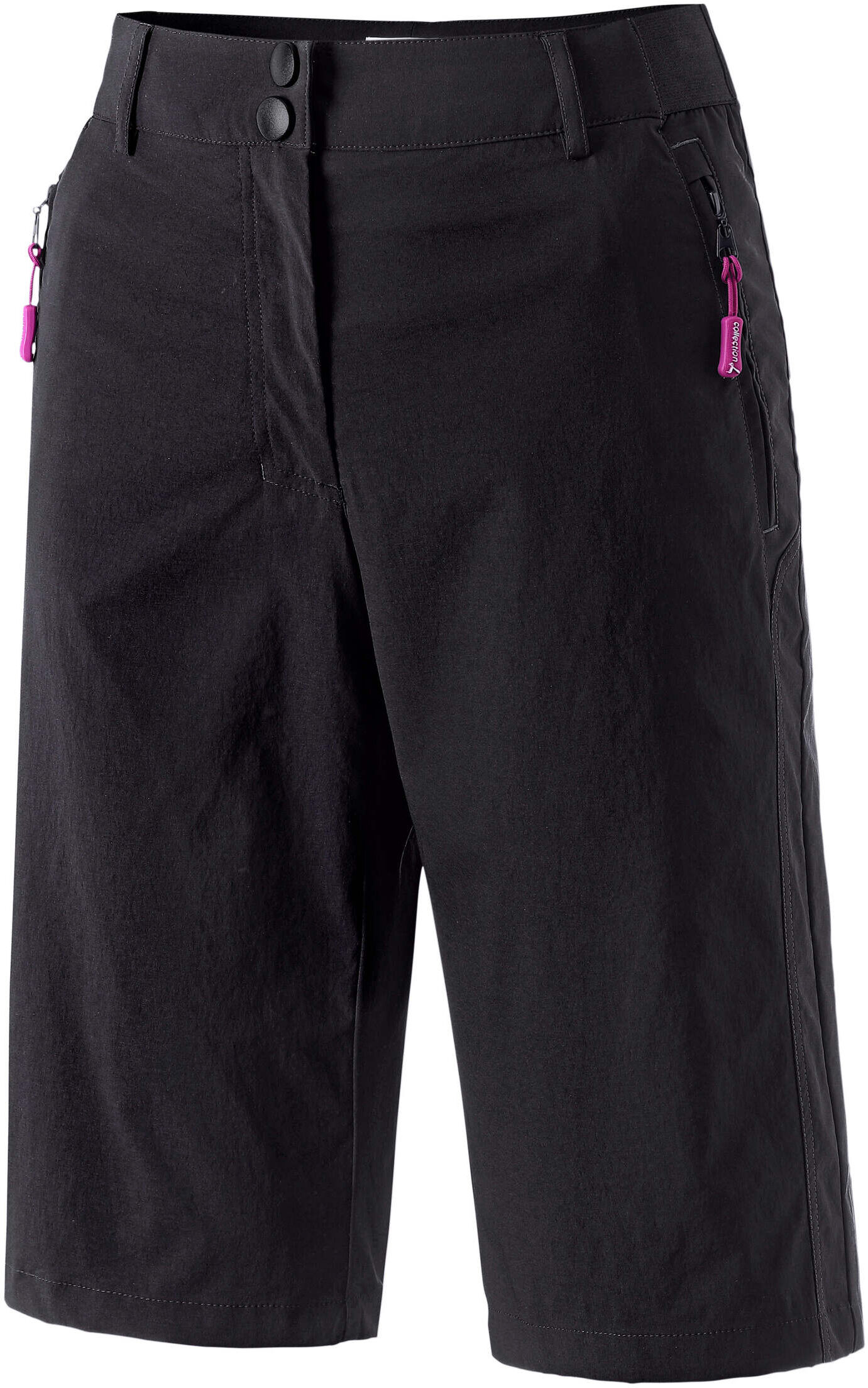 Bermudas WITT "Funktions-Bermuda Bermudas mit Zipper-Taschen", Damen, Gr. 44, N-Gr, schwarz, Sportlich, gerade, Hosen Bermudas