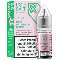 Pod Salt Xtra Fizzy Watermelon Gummy NicSalt Liquid 10ml / 20mg