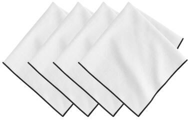 Villeroy & Boch Villeroy and Boch Manufacture Rock Merrow Stitch Cotton Napkin, Set of 4