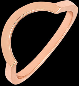 Edenly Contour-Ring â€“ 9 Karat RosÃ©gold