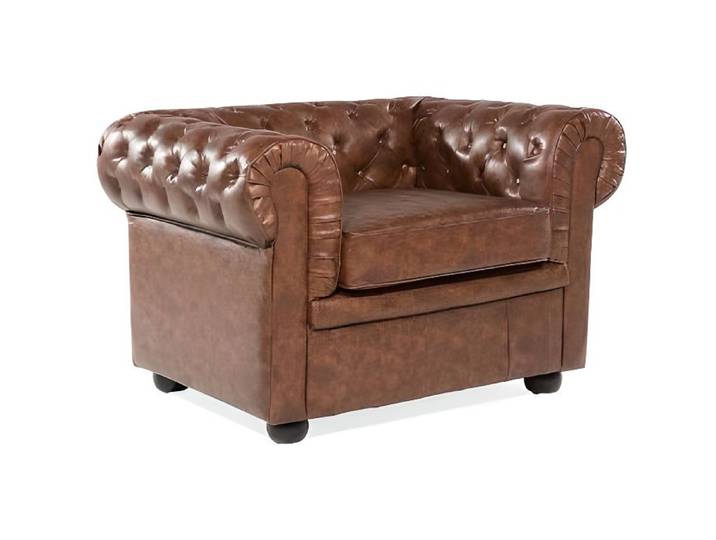 Beliani - Fauteuil en cuir marron Rétro CHESTERFIELD